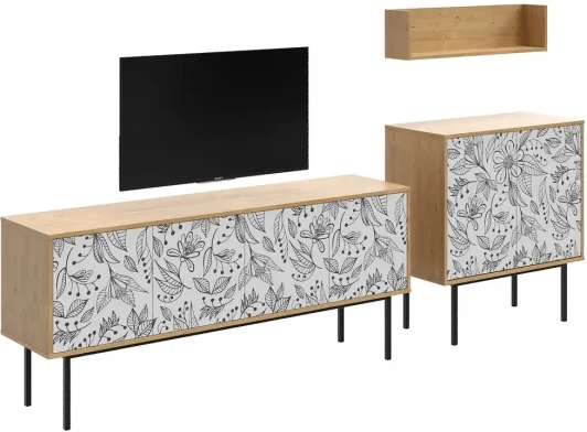 599576 Композиция Boho Color 4 ОГОГО (арт.599576), (ЛДСП/Дуб Корбридж)