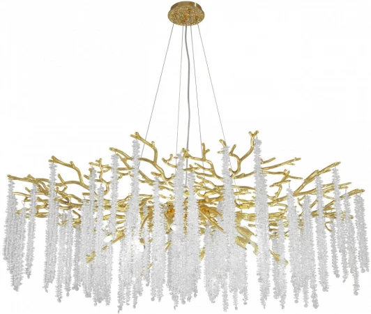 23110.1200.18.E14.A GD Подвесная люстра хрустальная Arte Milano Milano-1 23110.1200.18.E14.A GD (220V, на тросе)