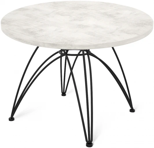 3777179401 Столик журнальный SHT-S112/ЛДСП 60 черный муар/хромикс белый Sheffilton 3777179401