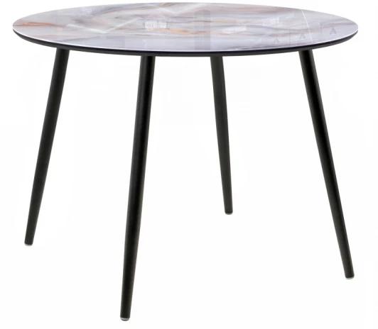 500930 Стеклянный стол Woodville Анселм кианит / черный 500930