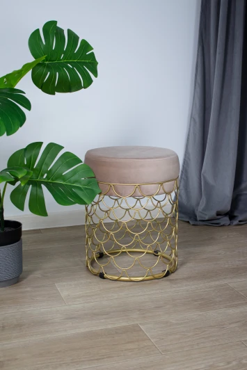 2585961301 Пуф Sheffilton SHT-B13 Латте/золото 2585961301