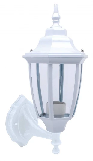 HL275 (075-013-0001) white Светильник настенный уличный Horoz Leylak, 1 плафон, белый с прозрачным