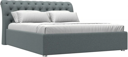 123129 Кровать интерьерная Сицилия 160 (Серый/Рогожка) Лига Диванов арт.123129