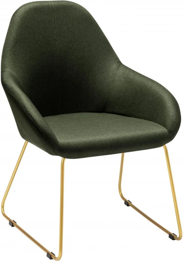410119124h_ТмЗел_золото_линк Кресло Kent темно-зеленый/Линк золото R-Home арт.410119124h_ТмЗел_золото_линк