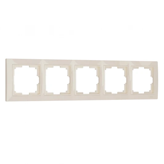 W0052003 Рамка на 5 постов Snabb basic (слоновая кость) Werkel W0052003 (a051292)