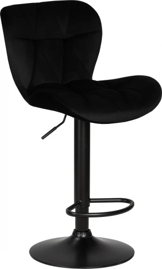 5022_BlackBase-LM BARNY BLACK Стул барный DOBRIN BARNY BLACK (черный велюр (MJ9-101))