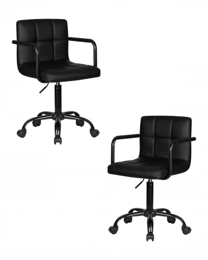 LM-9400-N_B-M_EL-black Набор 2 шт офисное кресло для персонала DOBRIN TERRY BLACK (чёрный)