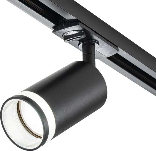 20016TRA/01 SBK Трековый светильник однофазный Escada 20016 20016TRA/01 SBK 1x50 GU10, металл, черный матовый (220V, круглые)