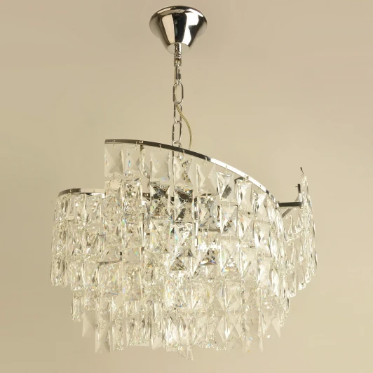 02414-0.4-10A CR Подвесная люстра хрустальная Reluce 02414-0.4-10A CR (220V, на цепи)