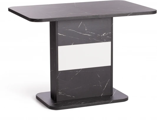 19264 Стол обеденный SMART ЛДСП, 105-140х68,6х75 см, Мрамор Блэк Роял/Белый Tetchair 19264