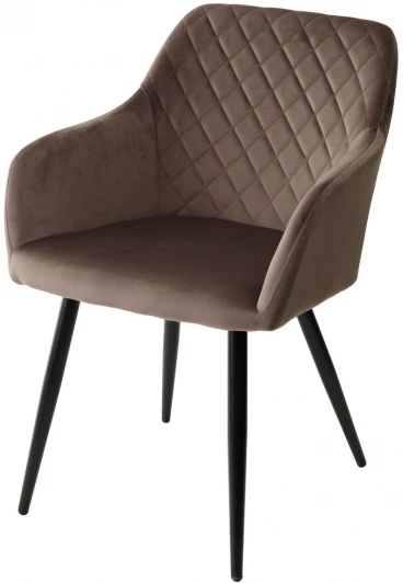 628M03757 Стул M-City BRANDY BLUVEL-38 латте/ черный каркас