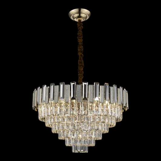 WE131.13.303 Подвесная люстра ярусная каскадная Wertmark Candida WE131.13.303 (220V, хрусталь, на цепи)