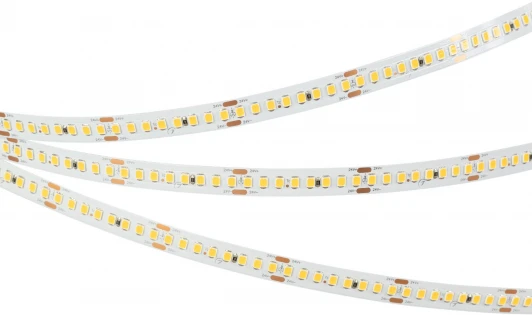 038775 Светодиодная лента RT-A192-10mm 24V Warm3000 (17.6 W/m, IP20, 2835, 5m) (Arlight, высок.эфф.150 лм/Вт) 038775 RT открытая