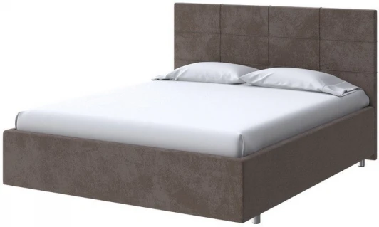 2019256 PROxSON Кровать Neo (Ткань: Велюр Casa Кофейный) 140x190