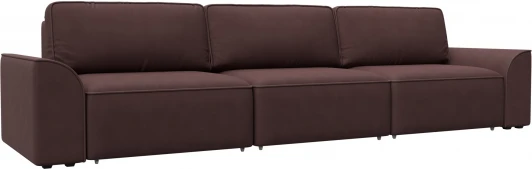 128260 Диван прямой Лига-048 НПБ Лонг Лига Диванов (Замша) арт.128260