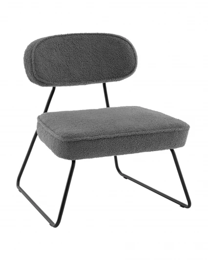 УТ000041264 Кресло Kate new ткань букле темно-серый Stool Group арт.УТ000041264