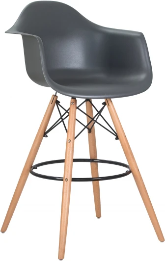620MPP-LMZL DAW BAR, цвет сиденья серый, цвет основания светлый бук Стул барный DAW BAR (ножки светлый бук, цвет серый)