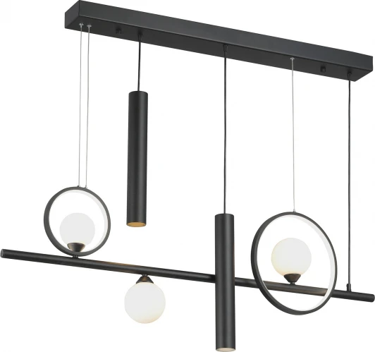 V3095-1/5S Подвесной светильник светодиодный Vitaluce V3095-1/5S (220V, на тросе, шар, кольцо)