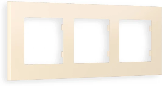 AF250333 Рамка Ambrella Volt ALFA Qubi (Бежевый матовый) 3-ая AF250333