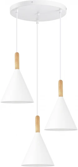 SLE1255-513-03 Светильник подвесной Evoluce Arket SLE1255-513-03 Белый/Белый E27 3*40W (220V, на проводе)