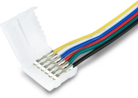 GS7851 Соединитель гибкий Ambrella Illumination GS7851 двухсторонний для светодиодной ленты 5050 12/24V (6 конт.) 150 мм