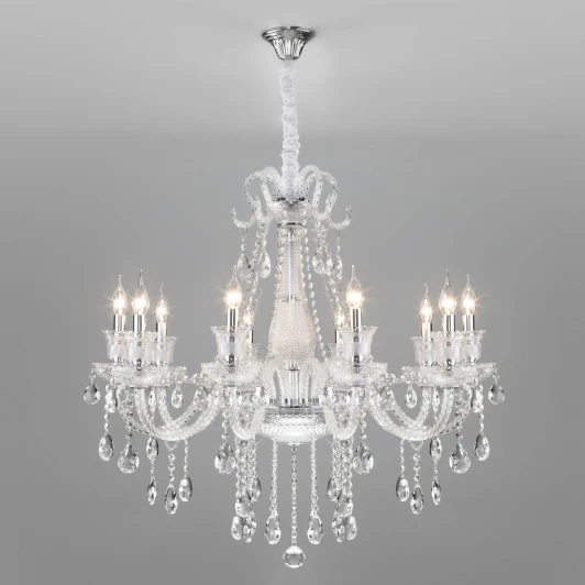 336/10 хром Подвесная люстра Bogate's Gabrielle 336/10 Strotskis