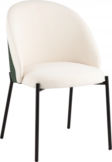 УТ000038521 Стул обеденный Adelinde бежевый с зеленой экокожей Stool Group арт.УТ000038521