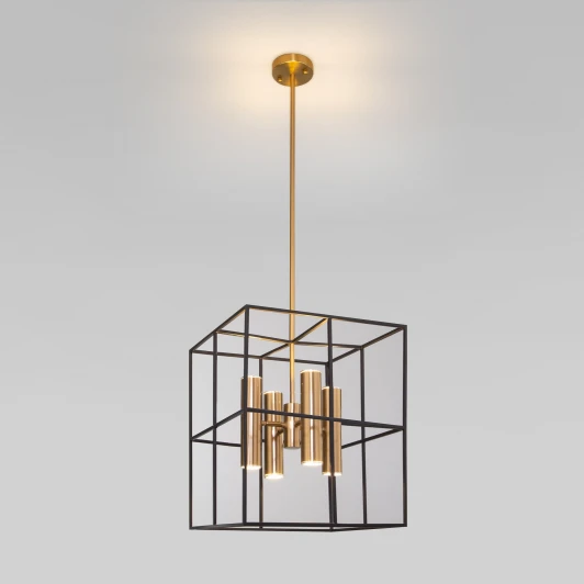 70142/8 латунь Потолочная люстра на штанге Adamson 70142/8 латунь Eurosvet (220V, куб)