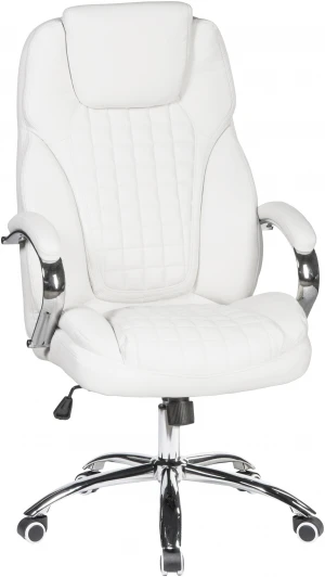 114B-LMR CHESTER, цвет белый Офисное кресло для руководителей CHESTER (белый)