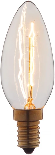 3540 Ретро лампочка накаливания Эдисона E14 40 Вт теплое желтое свечение Loft It 3540 3540