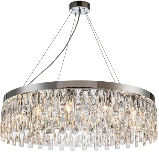 V000386 Подвесная люстра Indigo Anna V000386 (220V, хрусталь, на тросе, круглые)