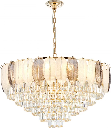 2982-18P Подвесная люстра Favourite Dolor 2982-18P (220V, на цепи, круглые, перо)