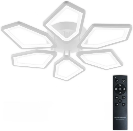 LED LAMPS 81443 Потолочная люстра светодиодная с пультом ДУ 144W, белый, LED Natali Kovaltseva 8144 LED LAMPS 81443