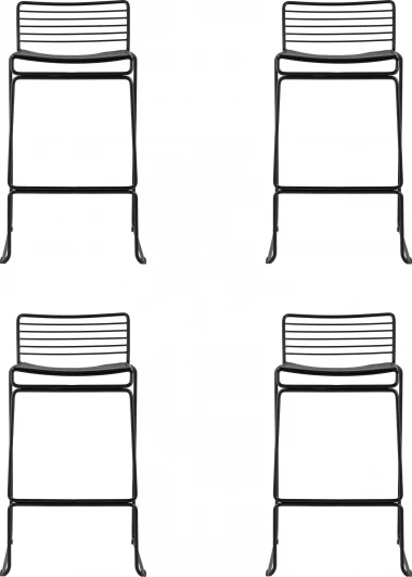 УТ000038446 Стул полубарный Danny,  черный, с черной подушкой 4 шт Stool Group арт.УТ000038446