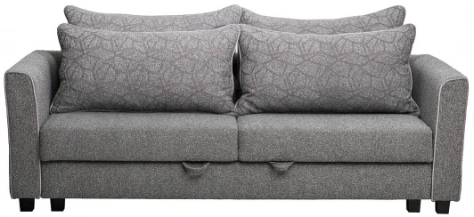 MARCO 2K-СЕРЫЙ-Flona SER+Buta SER+Colton032-SER Диван Garda Decor MARCO 2K-СЕРЫЙ-Flona SER+Buta SER+Colton032-SER (Черный/Темно-серый)