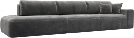 127697 Диван прямой Лига-036 НПБ Модерн Лонг подлокотник справа Лига Диванов (Велюр) арт.127697