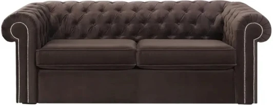 329626 Диван Chesterfield ОГОГО (арт.329626), (Ткань/Коричневый)