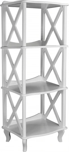 008564 Этажерка-стеллаж Джульетта 3 уровня, молочный дуб Л Mebelik арт.008564