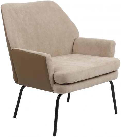 УТ000037088 Кресло Stool Group Харви светло-коричневый с коричневой экокожей УТ000037088