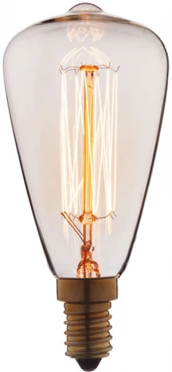4840-F Ретро лампочка накаливания Эдисона E14 40 Вт теплое желтое свечение Loft It 4840 4840-F