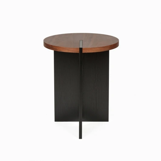 CT-0170B Журнальный столик Walnut Grove диаметр 40 COSMO арт.CT-0170B