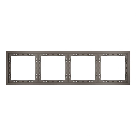 VLS100414 Рамка пластиковая на 4 пост (капучино) Voltum S70 VLS100414