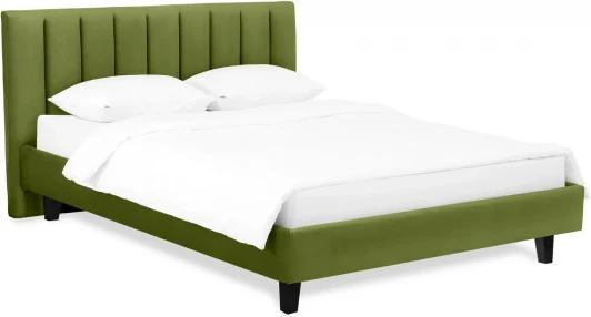 577513 Кровать Queen II Sofia L 1600 ОГОГО (арт.577513), (Ткань/Зеленый)