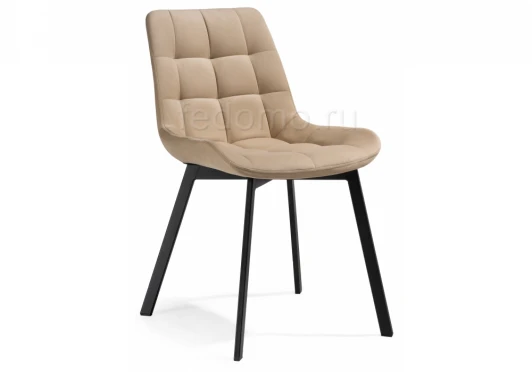 489739 Стул Notta на металлокаркасе Челси бежевый / черный 489739