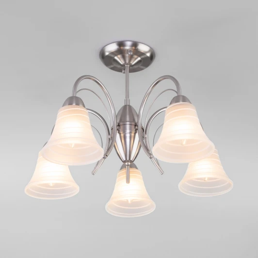 30173/5 сатин-никель Потолочная люстра Eurosvet Dana 30173/5 сатин-никель