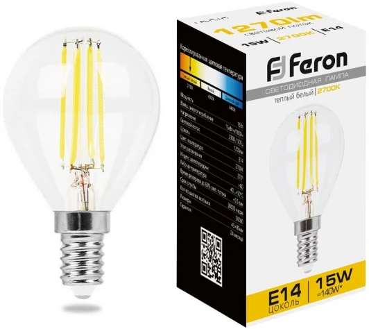 38249 Лампа светодиодная Feron 38249 LB-515 E14 15W 2700K