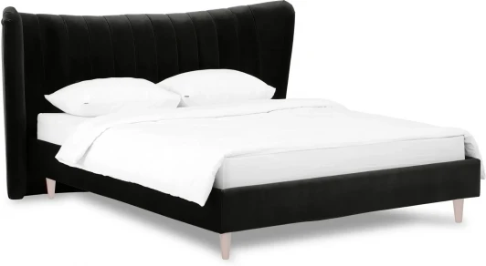 574776 Кровать Queen II Agata L ОГОГО (арт.574776), (Ткань/Черный)