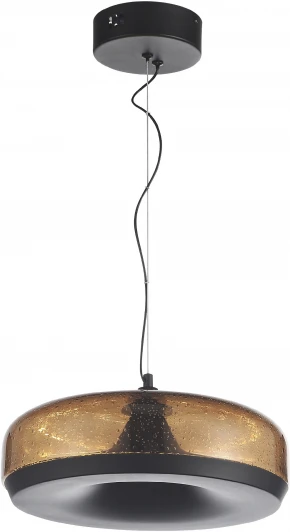 SL6014.603.01 Подвесной светильник ST Luce Ripple SL6014.603.01 Черный/Коричневый, с пузырьками LED 1*42W (220V, на тросе, круглые)
