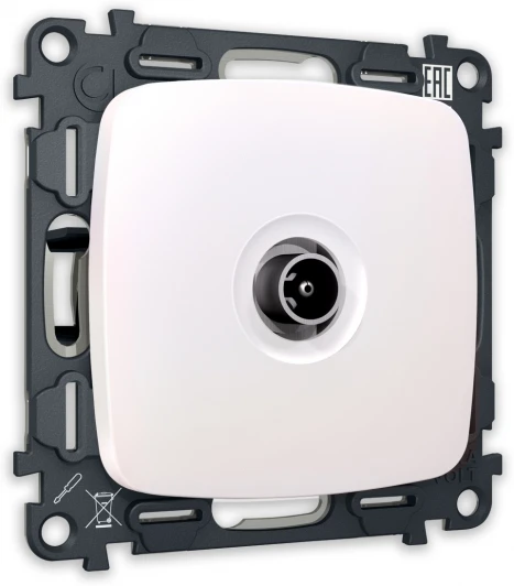 MO213010 Комплект механизма Ambrella Volt TV розетки оконечной OMEGA MO213010 Жемчуг 50-870 MHz 1dB QUANT