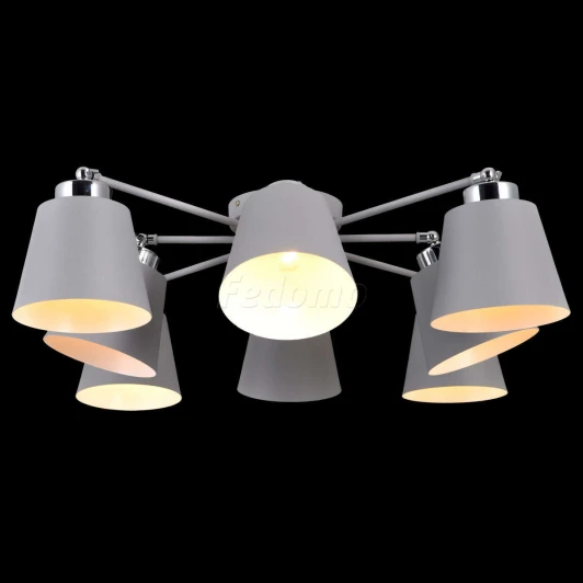 75099/8C STAIN GRAY Люстра потолочная Natali Kovaltseva Simply, 8 плафонов, серый с хромом